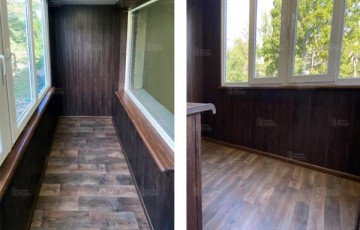 Утепление и отделка балкона. МДФ панели
