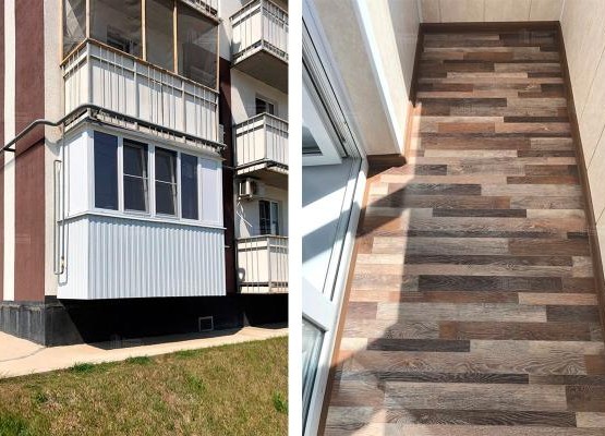 Практичный минимализм: превратили открытый балкон в теплую комнату