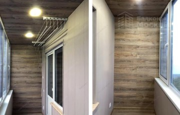 Расчет внутренней отделки застеклённого балкона