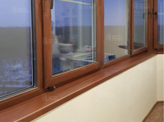 Остекление балкона с ламинацией и обшивкой ГКЛ под покраску