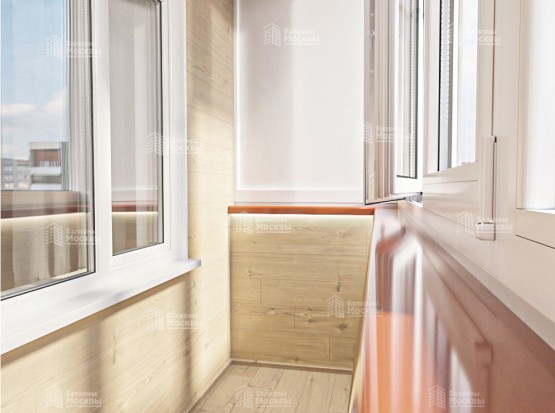 Отделка балкона вагонкой: тёплая классика без сюрпризов. Фото № 2