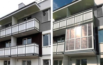  Панорамное остекление балкона с тонировкой под ключ