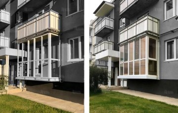 Остекление П-образного балкона с тонировкой: кейс с панорамными окнами и энергосбережением