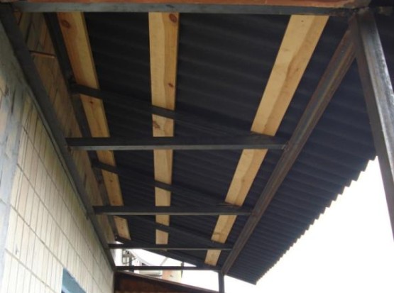 Расчет установки крыши на открытый балкон