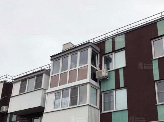 Французское остекление с тонировкой нижнего яруса