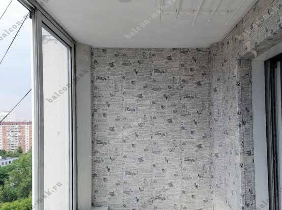 Внутренняя отделка балкона под ключ. Фото № 1