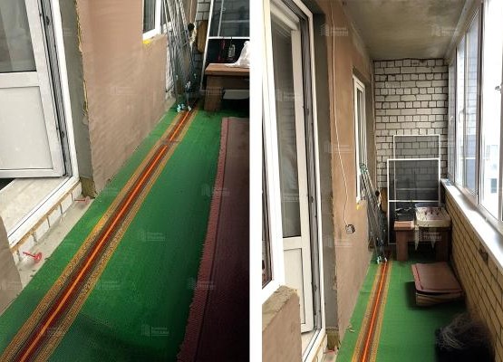 Превращаем холодную лоджию в комнату — кейс с теплым остеклением, отделкой и теплым полом