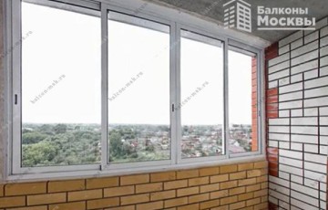 Расчет раздвижного остекления лоджии 2,5 м