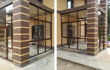 Остекление веранды на даче