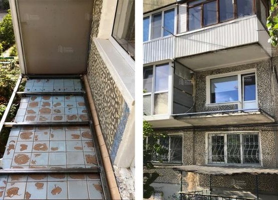 Кейс: ремонт Г-образного балкона с выносом по плите