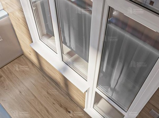 Тёплый контур: остекление балкона + отделка ПВХ и ламинатом