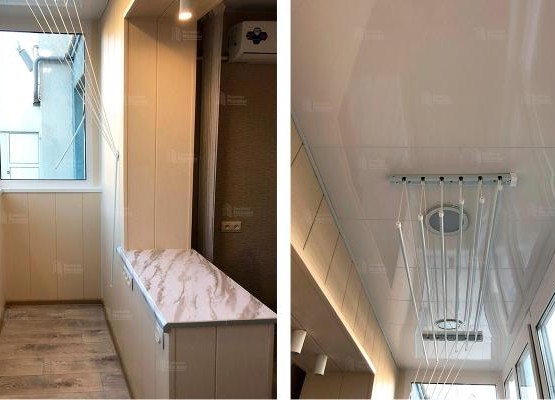 Утепление балкона с объединением: отделка, теплый пол, свет, откосы в тон