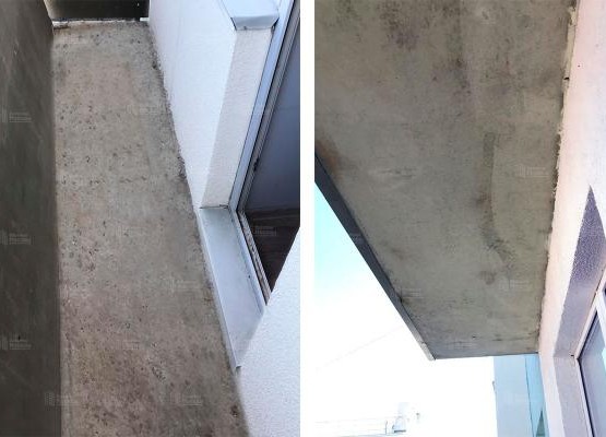 Ремонт балкона с остеклением и штукатуркой короед