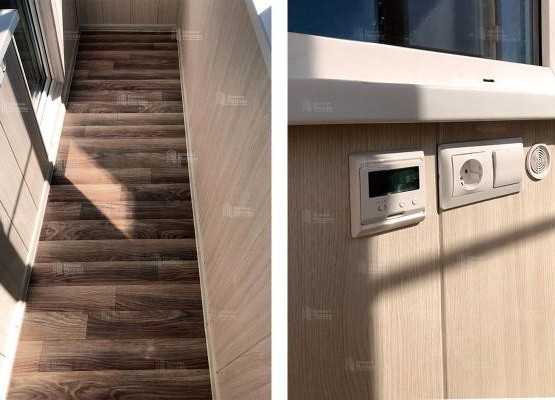 Пример утепления и отделки балкона с монтажом теплого пола