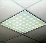 Установка встраиваемого потолочного светильника 600х600