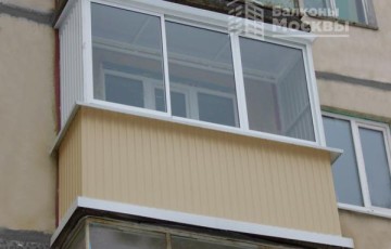 Расчет остекления балкона алюминиевым профилем, с внешней отделкой