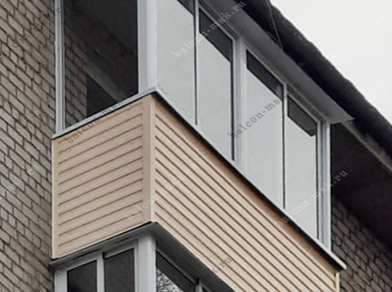 Наружная отделка балкона и лоджии в Москве: красиво, надёжно, по делу. Фото № 19