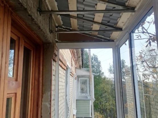 Расчет установки крыши на балконе последнего этажа