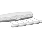 Установка настенной  складной сушилки барабанного типа