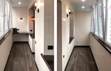 Ремонт лоджии 6,0 м с организацией рабочей зоны