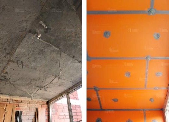 Расчет утепления и отделки потолка на лоджии