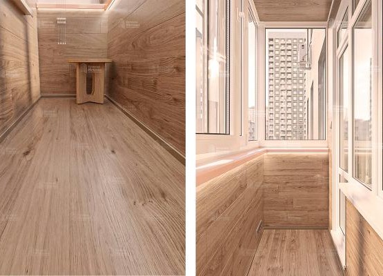 Утепление и отделка ламинатом