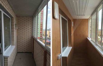 Ремонт лоджии в кирпичном доме