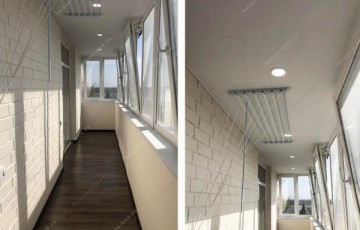 Остекление лоджии 6 метров с внутренней отделкой под ключ