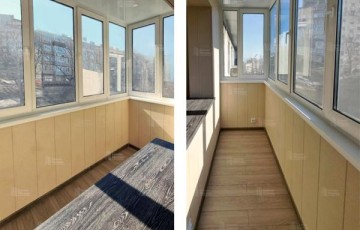 Отделка балкона. Цена совмещения с комнатой