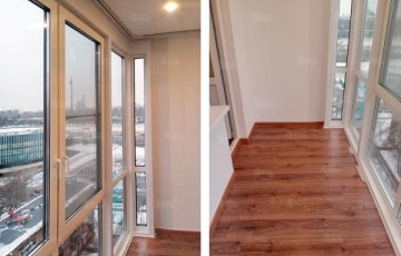 Панорамное остекление балкона под ключ