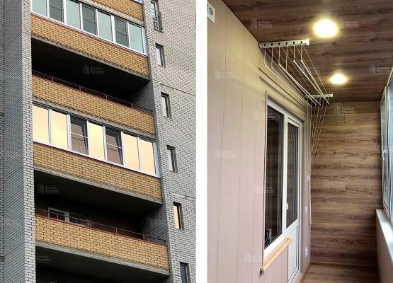 Кейс нашей работы: лоджия 8 кв.м под ключ — остекление, теплые полы + отделка ламинатом и ПВХ-панелями