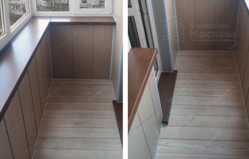 Ремонт остеклённого балкона