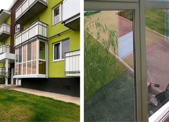 Цена на остекление балкона с панорамным видом и зеркальной тонировкой