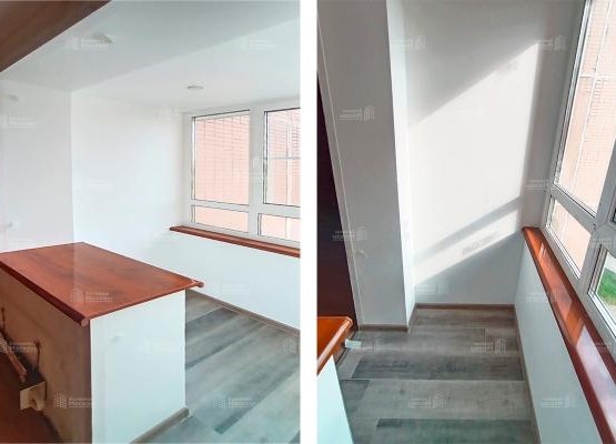 Европейский стандарт: теплое остекление и лаконичная отделка лоджии