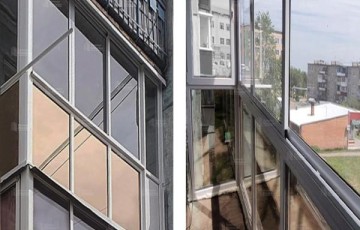 Ремонт балкона с установкой Французского остекления