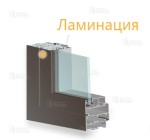 Алюминиевые окна с ламинацией