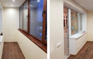 Теплое остекление лоджии с комплексным утеплением и отделкой под ключ