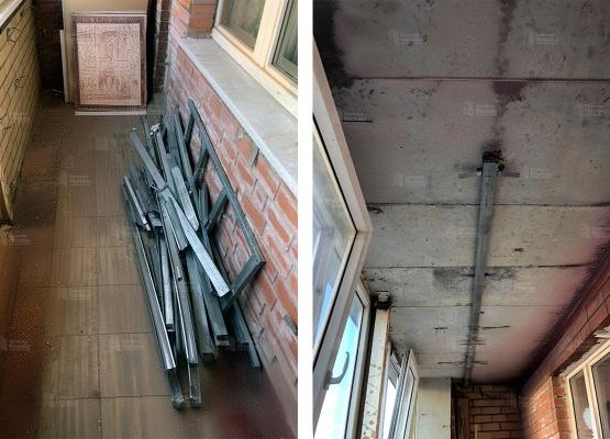 Отделка лоджии 7.6 м2 с остеклением Exprof, поднятием пола и отделкой ПВХ панелями