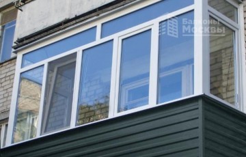 Расчет остекления балкона с фрамугами и обшивкой профлистом