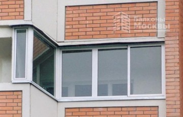 Остекление лоджии П-44 сапожок
