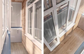 Тёплый контур: остекление балкона + отделка ПВХ и ламинатом