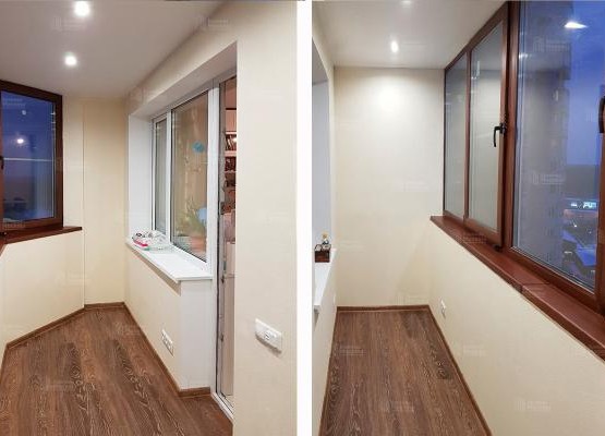 Теплое остекление лоджии с комплексным утеплением и отделкой под ключ