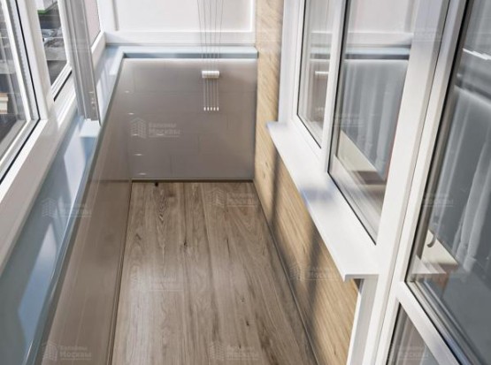 Тёплый контур: остекление балкона + отделка ПВХ и ламинатом