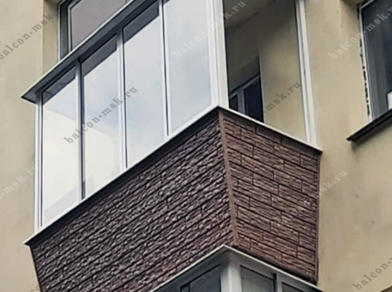 Наружная отделка балкона и лоджии в Москве: красиво, надёжно, по делу. Фото № 13