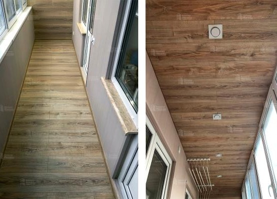 Кейс: Лоджия 8 кв.м под ключ: остекление, теплые полы + отделка ламинатом и ПВХ панелями 