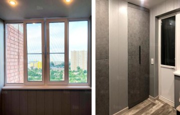 Цена на ремонт лоджии в Москве — пример с остеклением, утеплением и отделкой