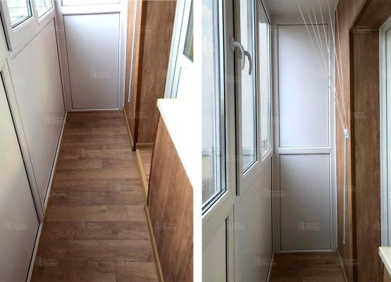 Ремонт балкона: кейс французского остекления с глухим цоколем из сэндвич-панелей