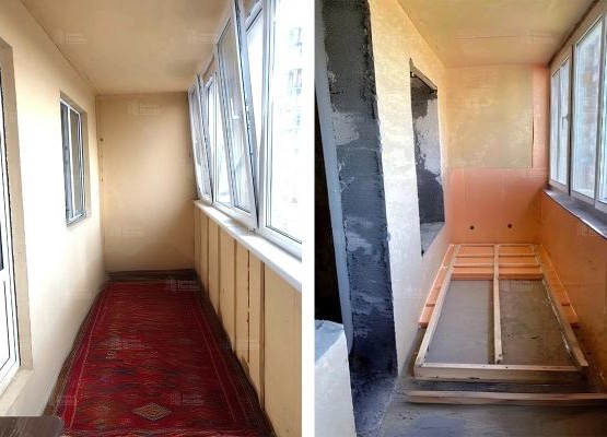Остекление лоджии с демонтажем балконного блока и окна, утеплением и отделкой — кейс на 8 полезных метров