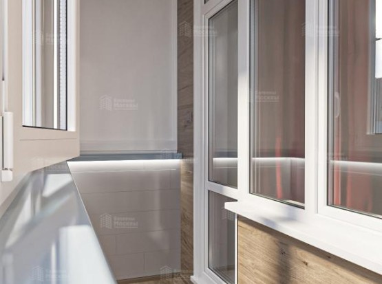 Расчет остекления балкона с отделкой ПВХ панелями и ламинатом